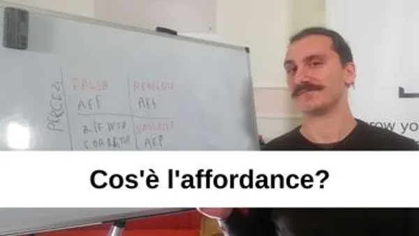 Cos'è l'Affordance? Significato, origine e applicazioni pratiche nel design e nella comunicazione